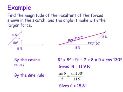 magnitude of the resultant force formula|5.2: Forces .